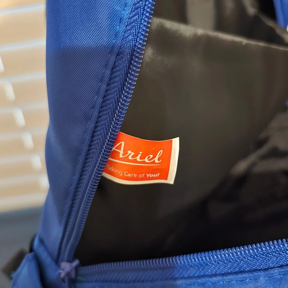 Ariel CleanSpark Blue Backpack Laptop Bag Padded Straps Multiple Pockets